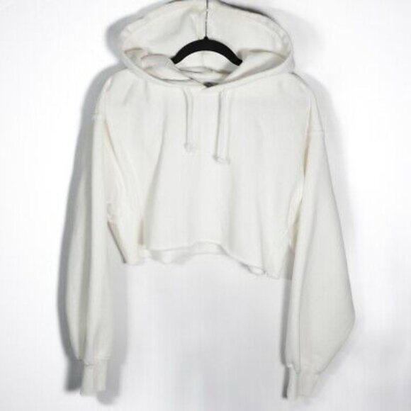 NWT TNA Cozy AF White Cropped Hoodie - Size 1 (XS/S) - Picture 1 of 8